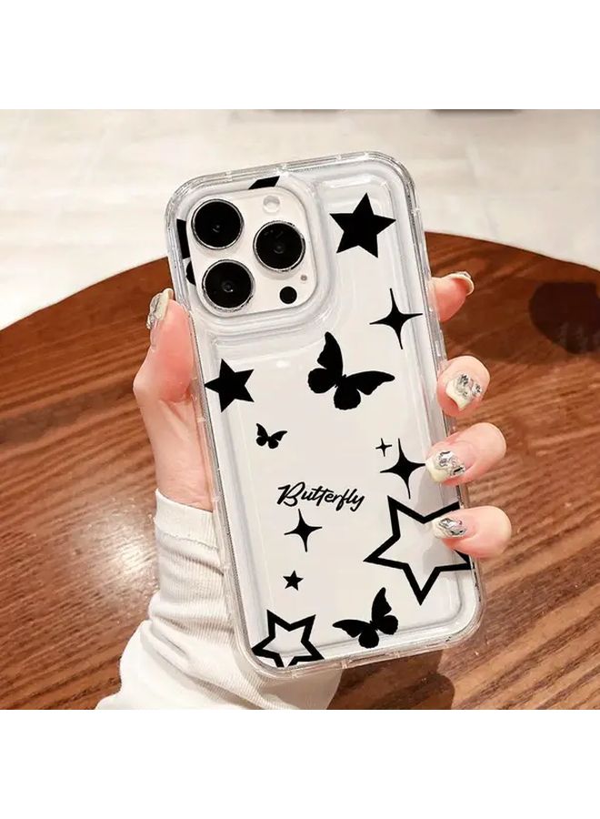 Transparent Butterfly Phone Case Compatible with iPhone 13 Pro Max - Image 1